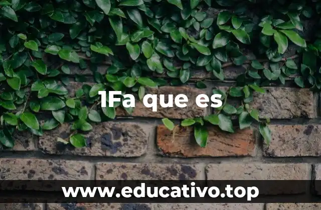 Contextos en los que se usa 1fa que es