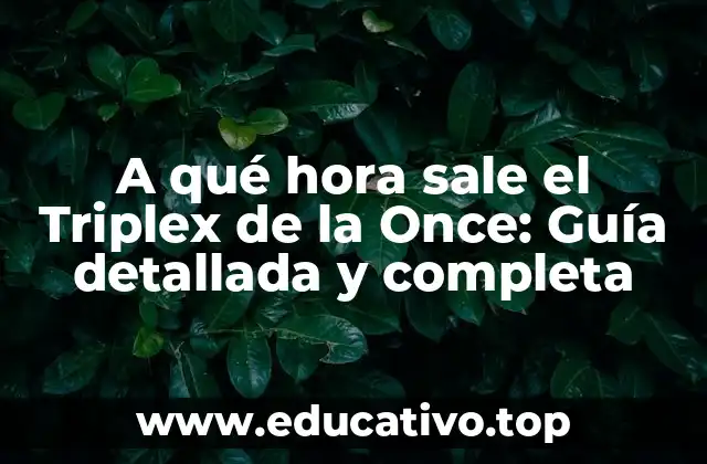 Orígenes del Triplex de la Once