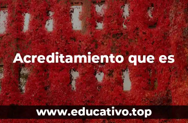 El papel del acreditamiento en la educación superior