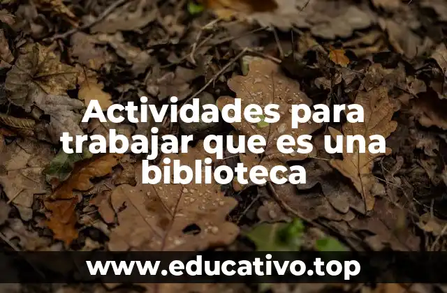 La importancia de las actividades en el entorno bibliotecario