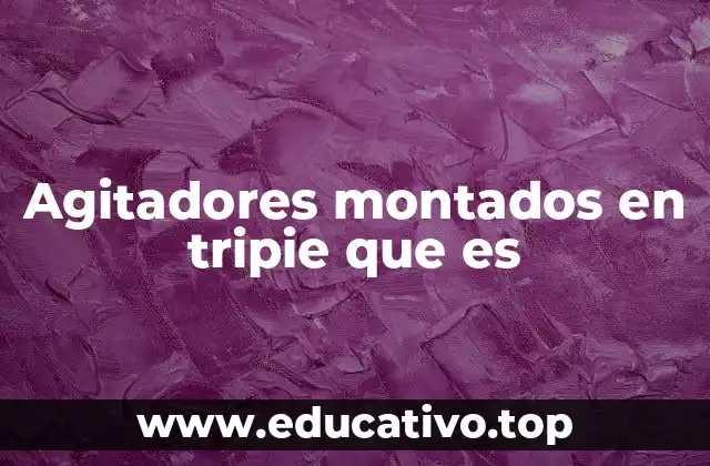 Agitadores montados en tripie que es