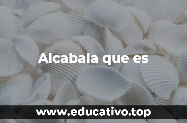 El legado histórico de la alcabala