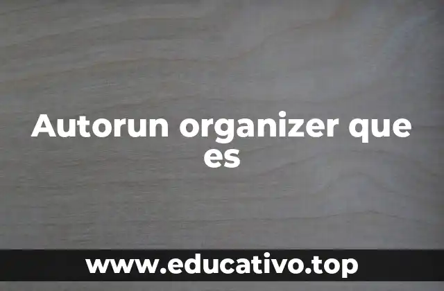 Autorun organizer que es
