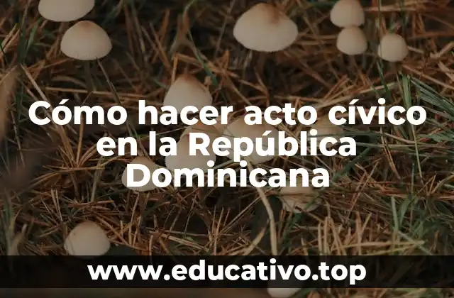 Cómo hacer acto cívico en la República Dominicana