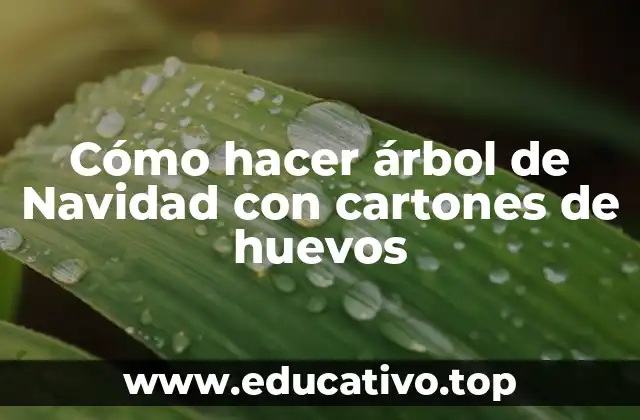 Cómo hacer árbol de Navidad con cartones de huevos