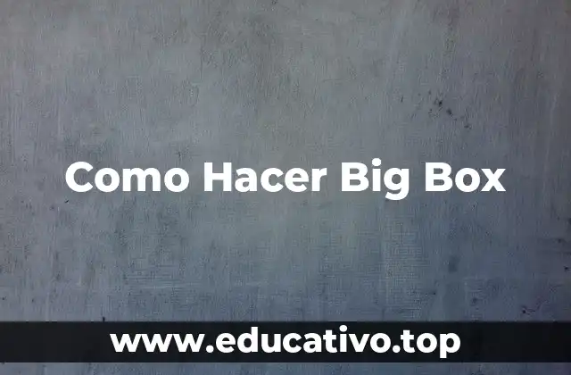 ¿Qué es un Big Box y para Qué Sirve?