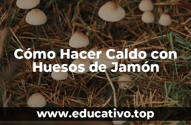 Cómo Hacer Caldo con Huesos de Jamón