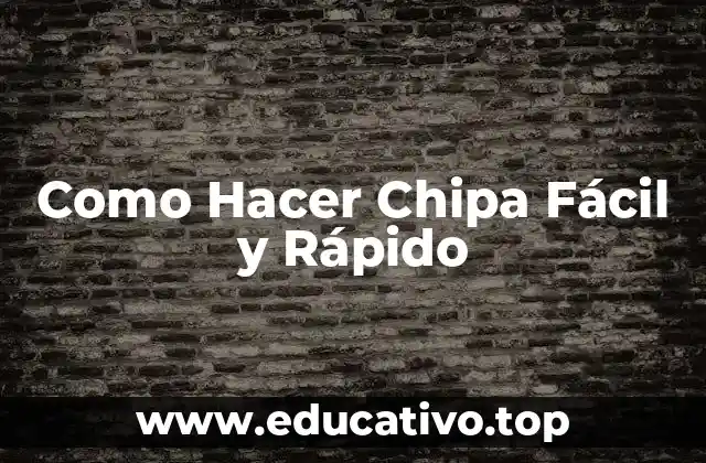 Como Hacer Chipa Fácil y Rápido