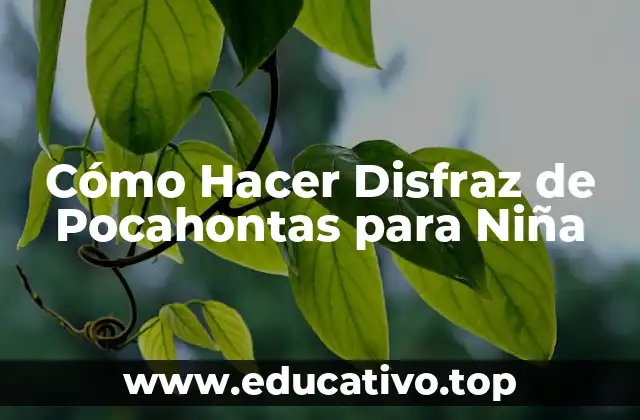 Cómo Hacer Disfraz de Pocahontas para Niña