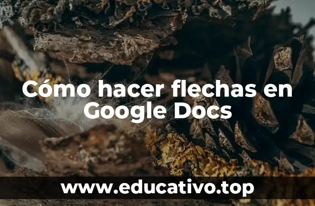 Cómo hacer flechas en Google Docs