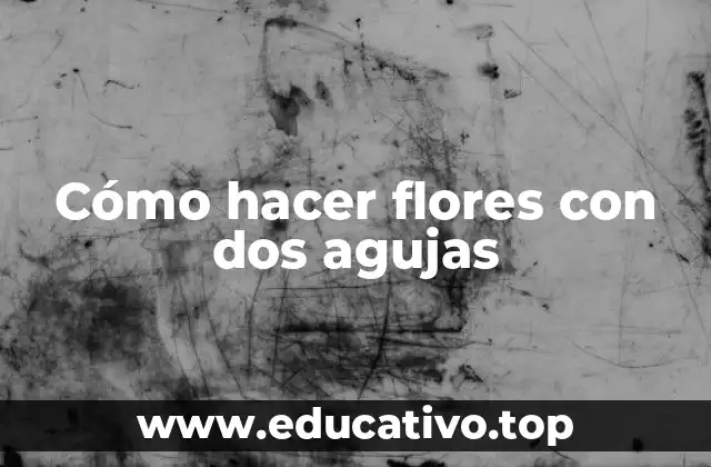 Cómo hacer flores con dos agujas