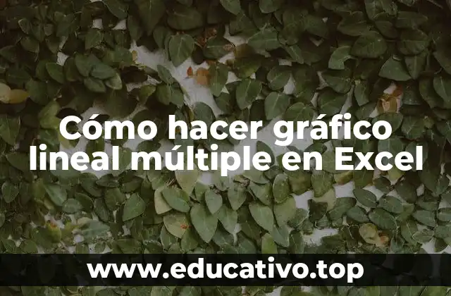 Cómo hacer gráfico lineal múltiple en Excel