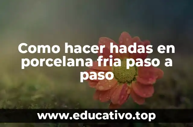 Como hacer hadas en porcelana fria paso a paso