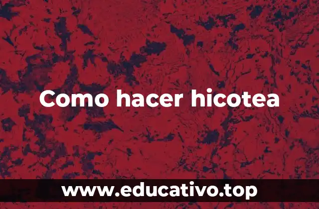 Como hacer hicotea