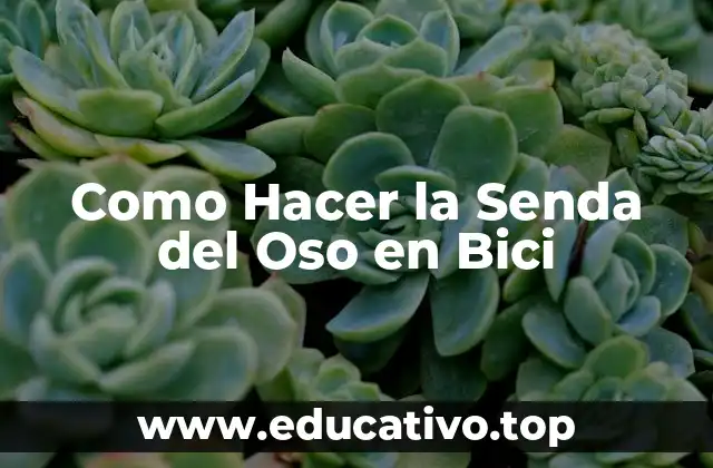 Como Hacer la Senda del Oso en Bici