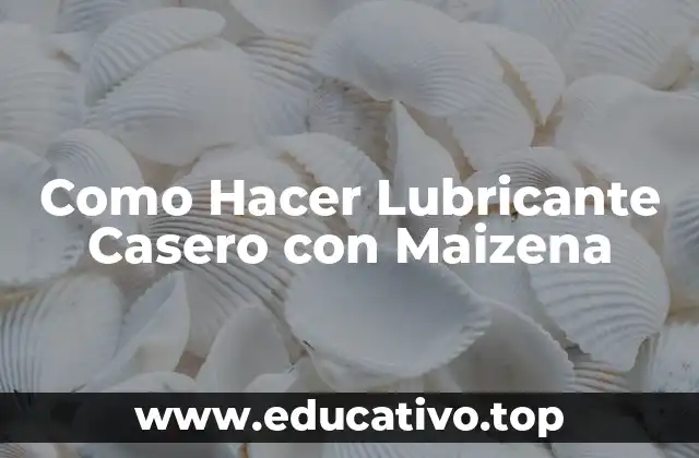 ¿Qué es un Lubricante Casero con Maizena y para Qué Sirve?