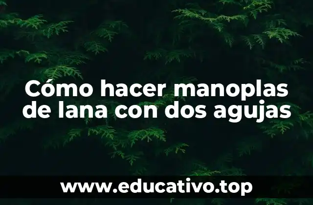 Cómo hacer manoplas de lana con dos agujas