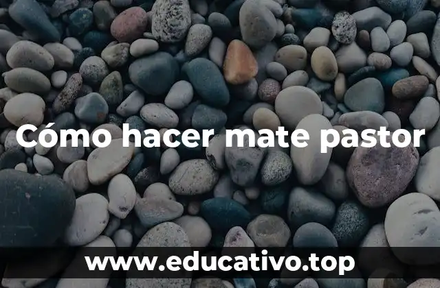 ¿Qué es el mate pastor?