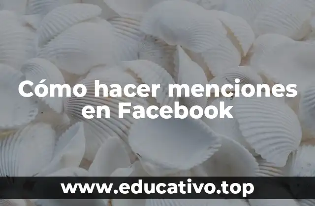 Cómo hacer menciones en Facebook