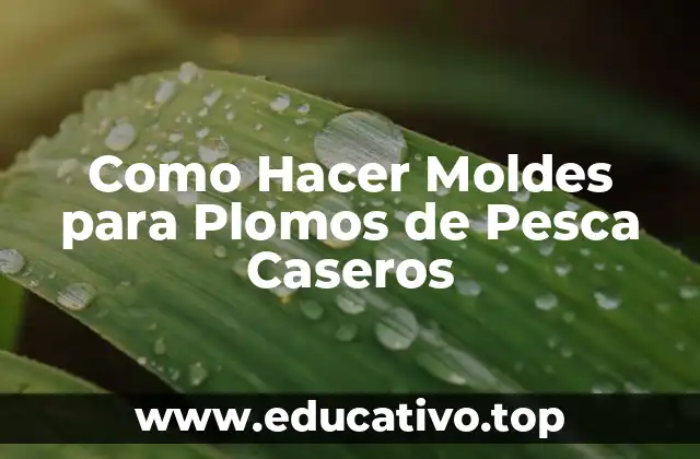 Como Hacer Moldes para Plomos de Pesca Caseros