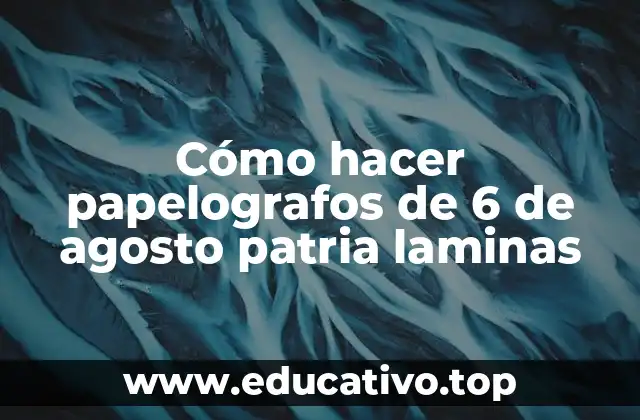 ¿Qué son los papelografos de 6 de agosto patria laminas?