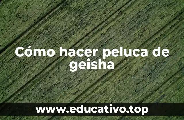 Cómo hacer peluca de geisha