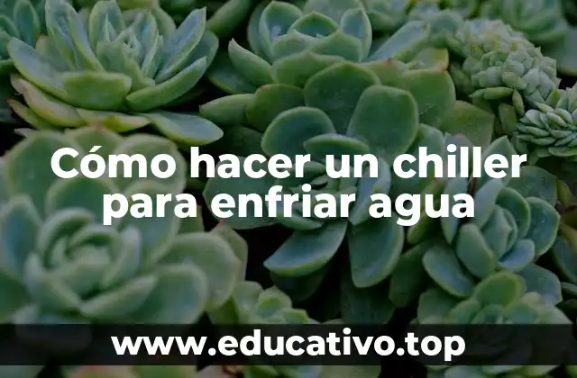 Cómo hacer un chiller para enfriar agua