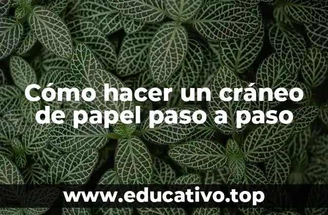 Cómo hacer un cráneo de papel paso a paso