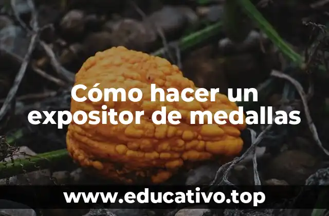 Cómo hacer un expositor de medallas