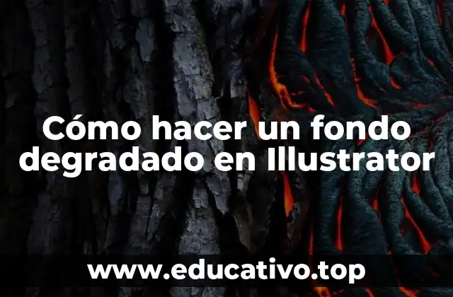 ¿Qué es un fondo degradado en Illustrator?