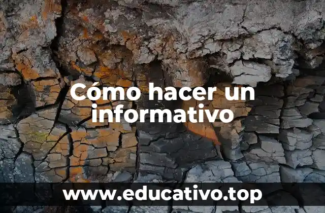 Cómo hacer un informativo
