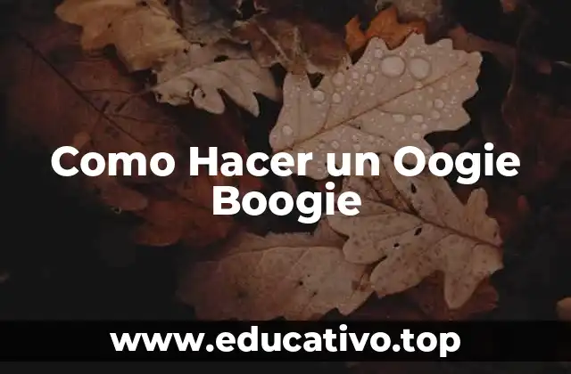 Como Hacer un Oogie Boogie