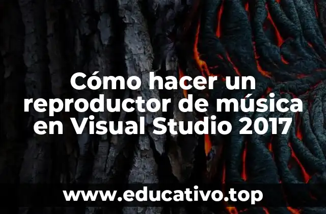 Cómo hacer un reproductor de música en Visual Studio 2017