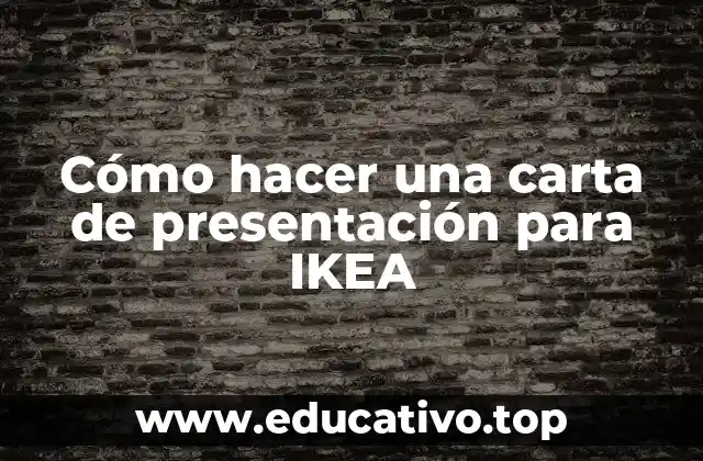 Cómo hacer una carta de presentación para IKEA