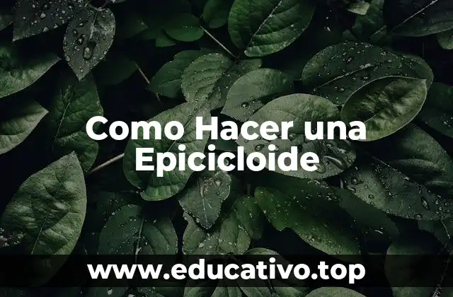 Como Hacer una Epicicloide