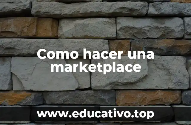 Como hacer una marketplace