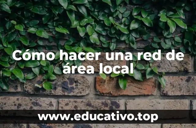 Cómo hacer una red de área local