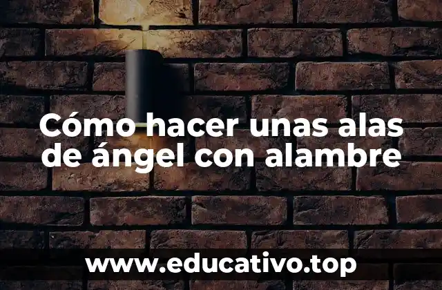 Cómo hacer unas alas de ángel con alambre