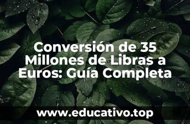 Conversión de 35 Millones de Libras a Euros: Guía Completa