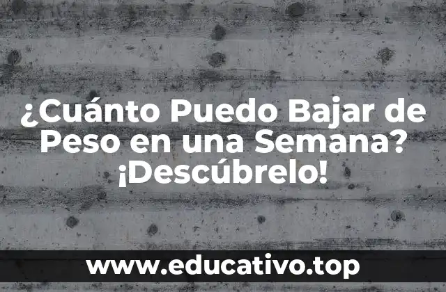 ¿Qué es una Pérdida de Peso Saludable?