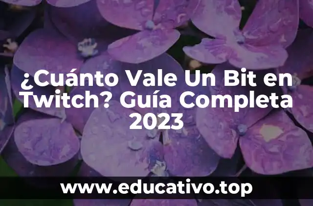 ¿Cuánto Vale Un Bit en Twitch? Guía Completa 2023