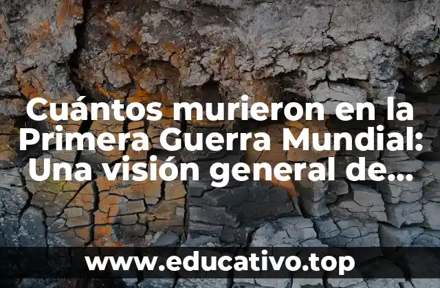 Cuántos murieron en la Primera Guerra Mundial: Una visión general de las víctimas