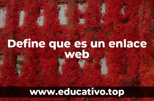 Define que es un enlace web