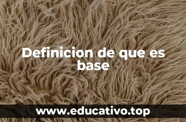 El papel estructural de la base en distintos contextos