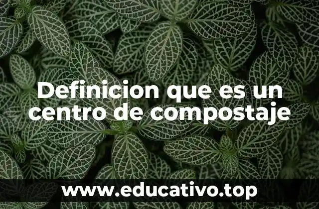 Definicion que es un centro de compostaje