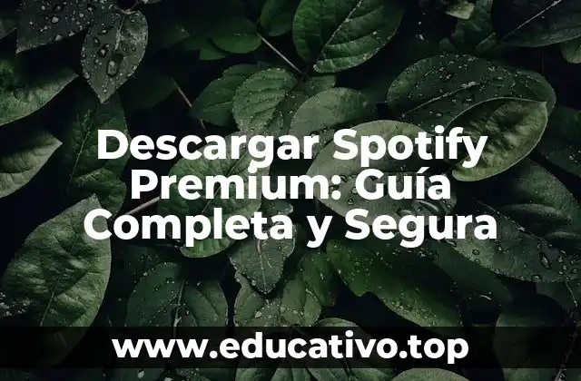 Descargar Spotify Premium: Guía Completa y Segura
