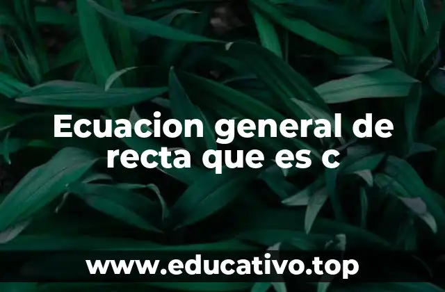 Formas equivalentes de expresar una recta