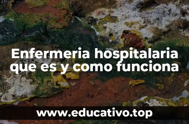 Enfermeria hospitalaria que es y como funciona