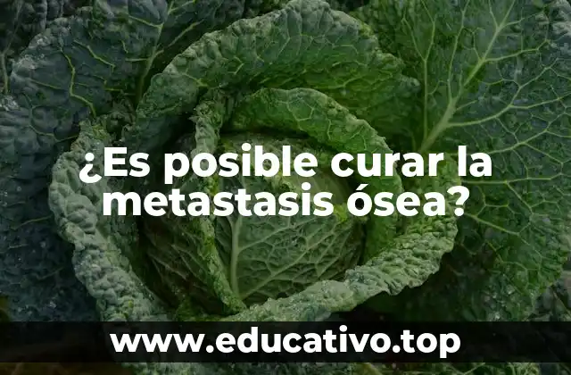 ¿Es posible curar la metastasis ósea?