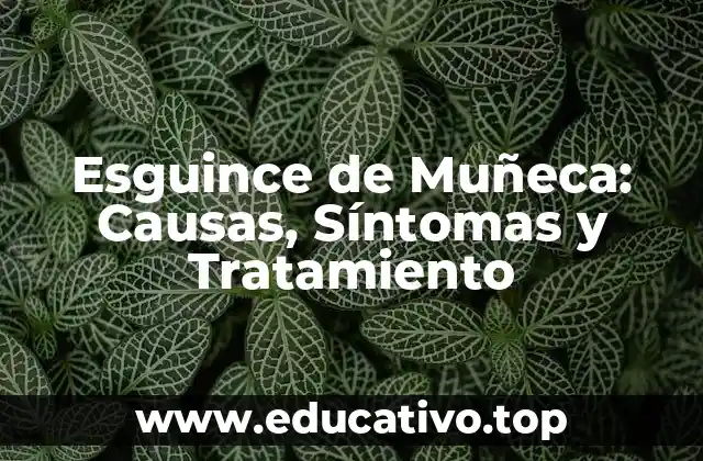 Esguince de Muñeca: Causas, Síntomas y Tratamiento